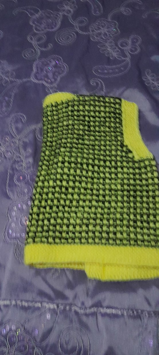 Sarı Çocuk Örgü  yelegi - Görsel 2