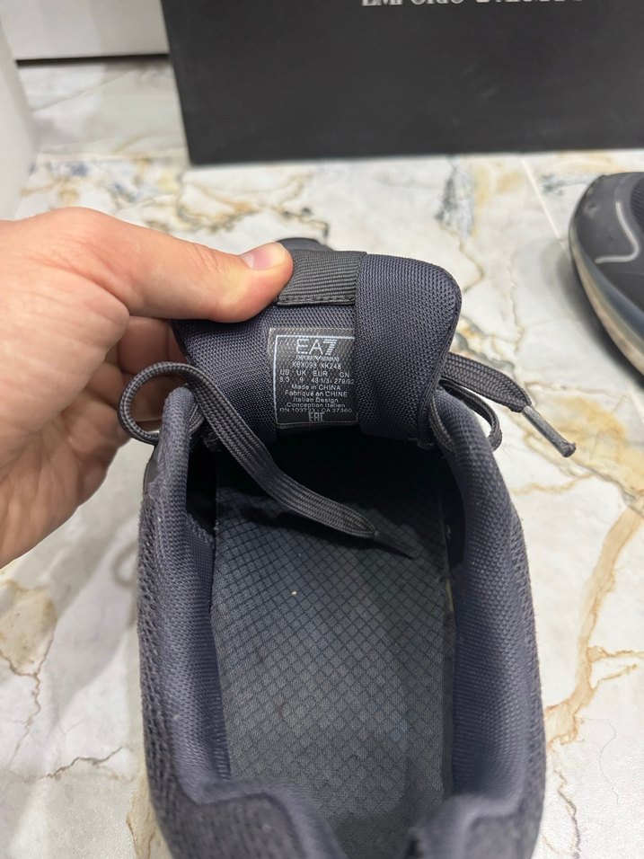 EA7 Gri Erkek Spor Ayakkabı Orijinal Emporia - Görsel 4