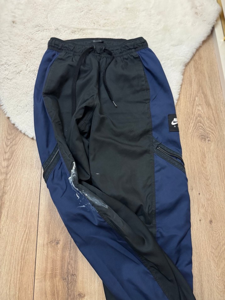 Nıke Erkek Lacivert Siyah Fermuarlı Rahat Eşofman - Görsel 2