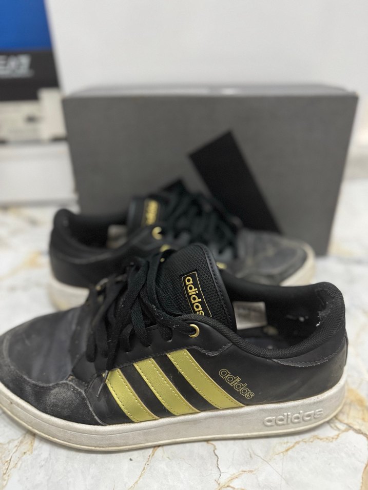 Siyah Sarı Adidas Günlük Spor Ayakkabı - Görsel 2