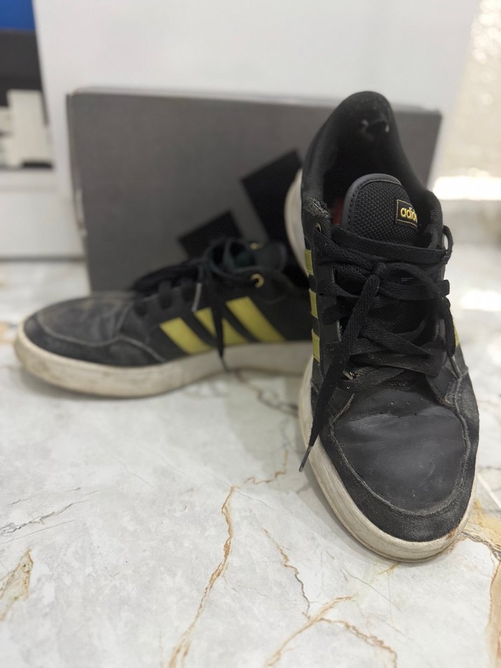 Siyah Sarı Adidas Günlük Spor Ayakkabı - Görsel 4