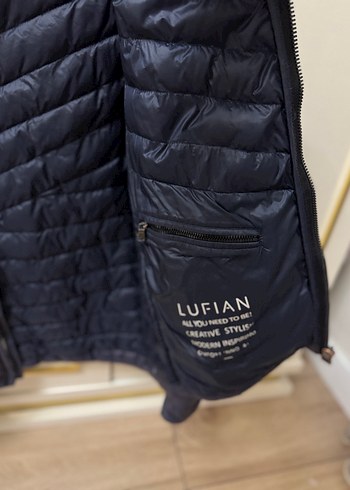 Lufian Erkek Lacivert Kapitone Ceket Fermuarlı - Görsel 2