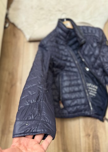 Lufian Erkek Lacivert Kapitone Ceket Fermuarlı - Görsel 8