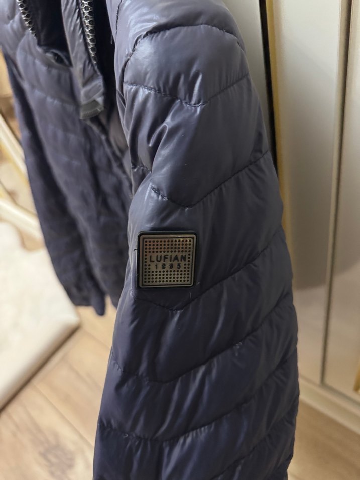 Lufian Erkek Lacivert Kapitone Ceket Fermuarlı - Görsel 4