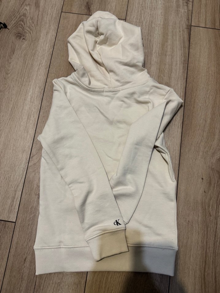 Bej Kapüşonlu Erkek Sweatshirt - Calvin Klein - Görsel 3