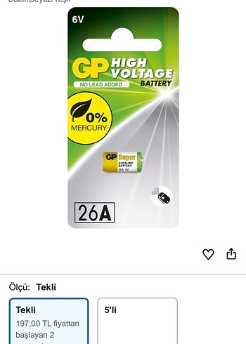 Yeşil GP Ultra ve Greencell Pil Paketleri - Görsel 13