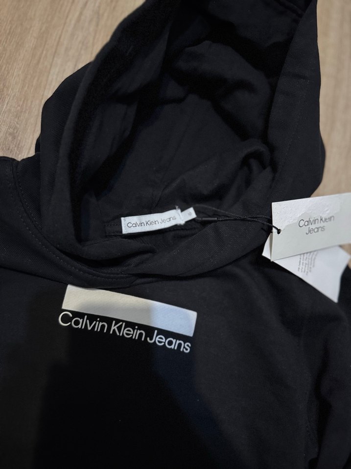 Calvin Klein Siyah Kapüşonlu Sweatshirt - Görsel 2