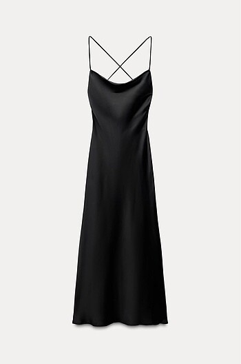 ZARA SATEN ELBİSE