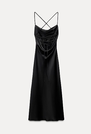 Zara ZARA SATEN ELBİSE