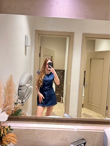 ZARA DENIM ELBİSE