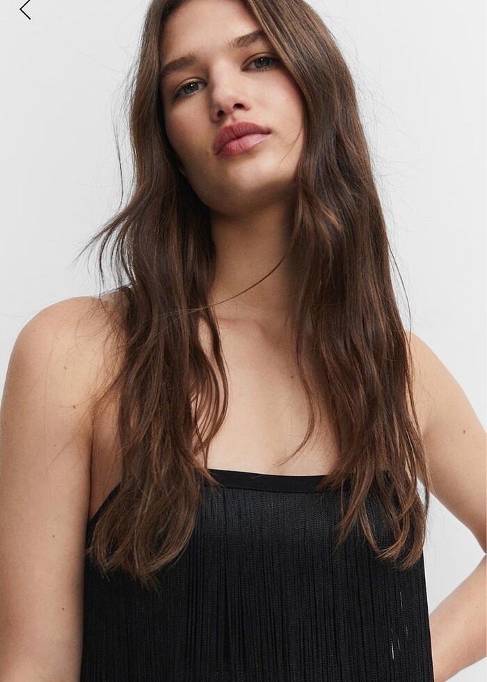 MANGO PÜSKÜL DETAYLI  ELBİSE - Görsel 4