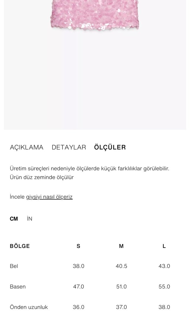 ZARA PAYETLİ MİNİ ETEK - Görsel 4