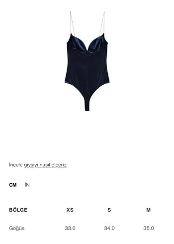 ZARA ASKILI KADİFE BODY - Görsel 7