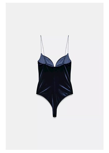 ZARA ASKILI KADİFE BODY - Görsel 6