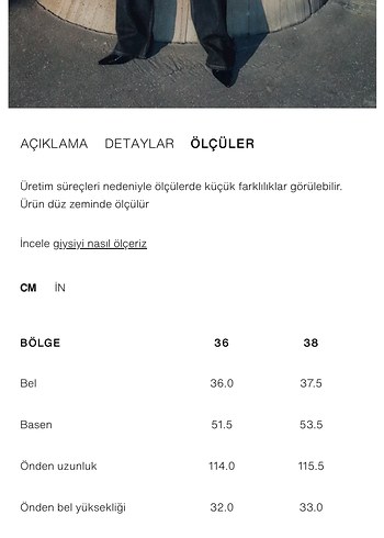 ZARA DÜZ KESİM YÜKSEK BEL KEMERLİ JEAN - Görsel 10