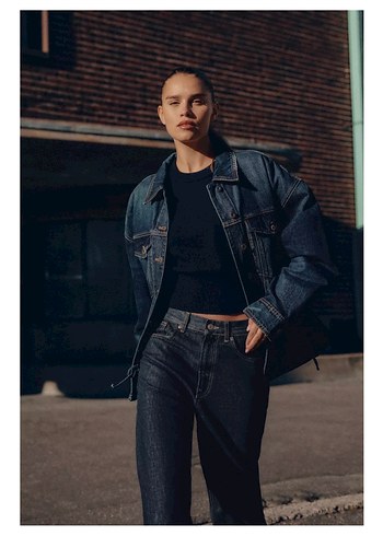 ZARA DÜZ KESİM YÜKSEK BEL KEMERLİ JEAN - Görsel 2