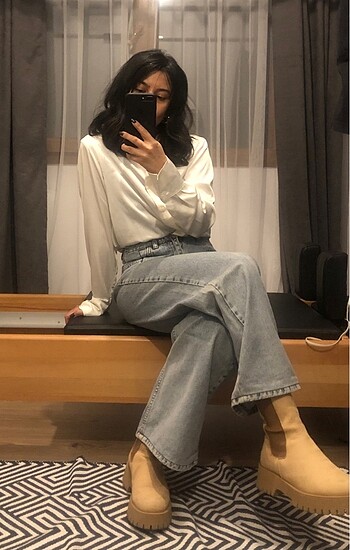 s Beden Trendyolmilla Wide Leg Jean