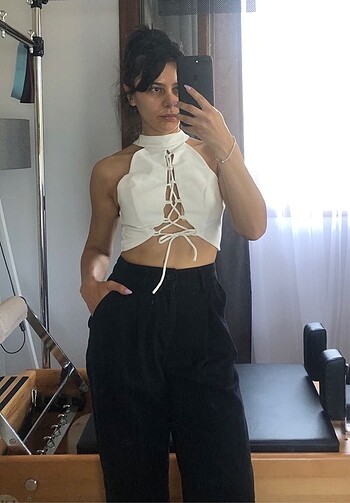 Trendyolmilla Beyaz Crop