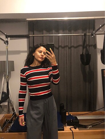 H&M H&M Çizgili Örme Triko