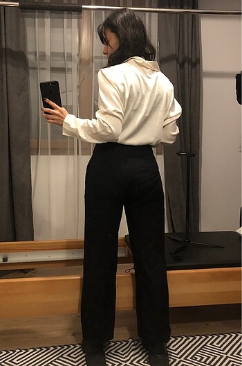 s Beden H&M Keten Görünümlü Pantolon