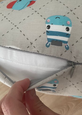 Fisher price Desenli Gri Emzirme ve Hamilelik ve tummytime yastk - Görsel 4