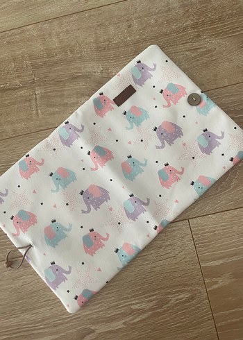 Müslin çift renk puset örtüsü ve minderi ve organizer çanta - Görsel 4