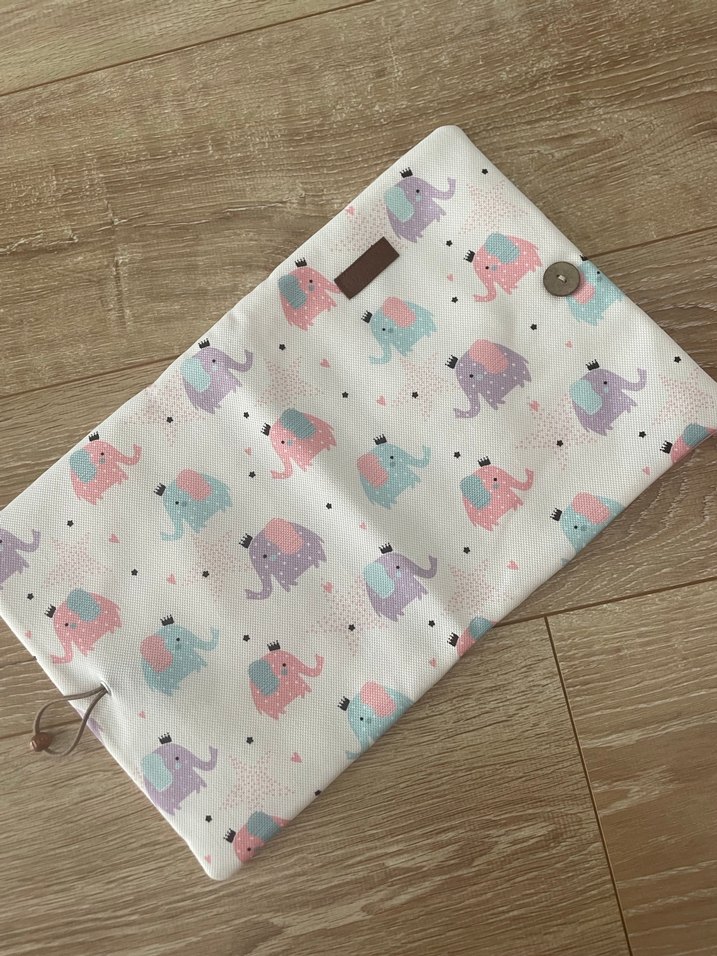 Müslin çift renk puset örtüsü ve minderi ve organizer çanta - Görsel 4