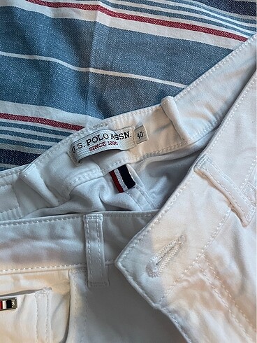 U.S Polo Assn. Polo beyaz pantolon