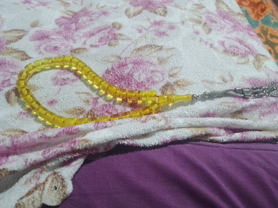 Renkli Sarı Erkek Tesbih - Görsel 3