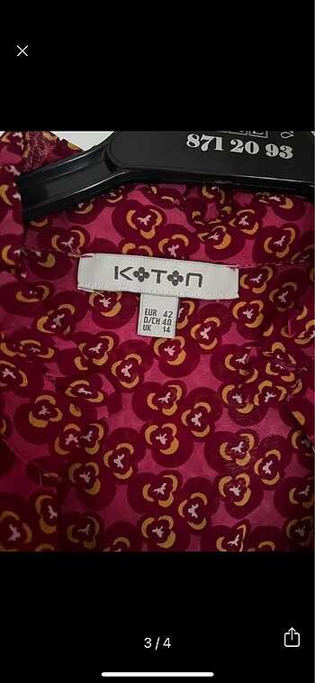 42 Beden Koton elbise