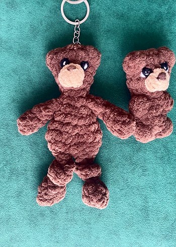 Kahverengi Peluş Ayı Anahtarlık