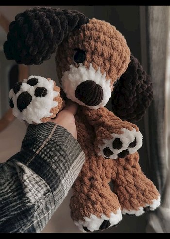  Beden Kahverengi Peluş Oyuncak Köpek