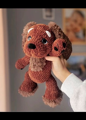 Kahverengi Peluş Oyuncak Köpek - Görsel 2