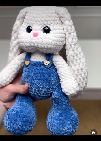 Pastel Renkli Peluş Tavşan Oyuncak - Görsel 2