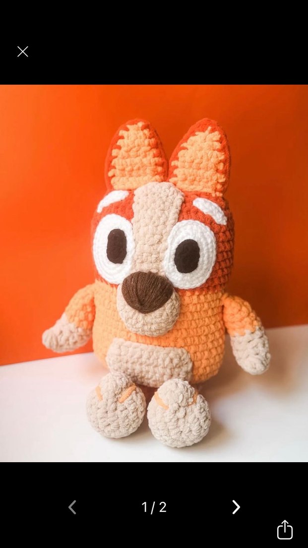 Renkli Mavi Peluş Oyuncak Köpek - Görsel 2