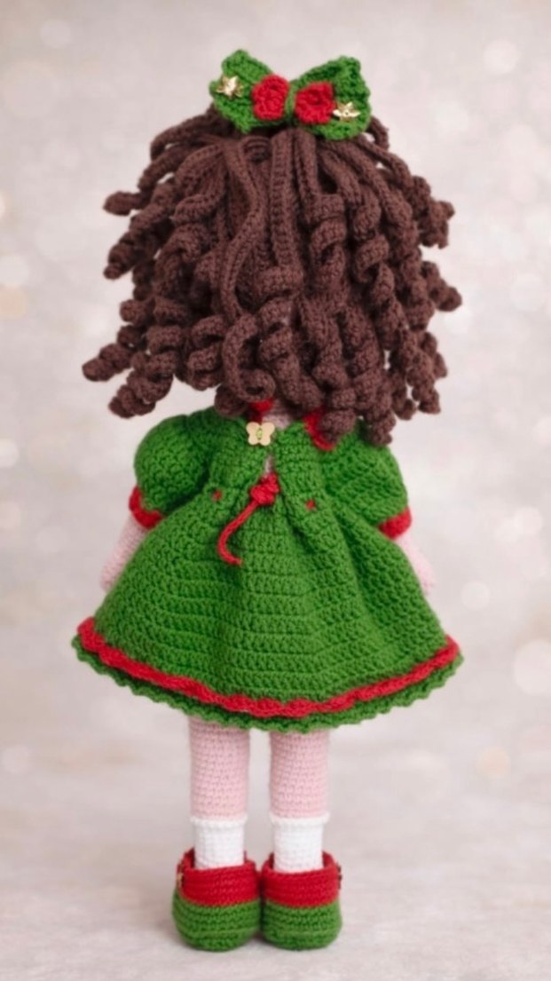 Renkli Örgü Bebek Oyuncak - Görsel 2