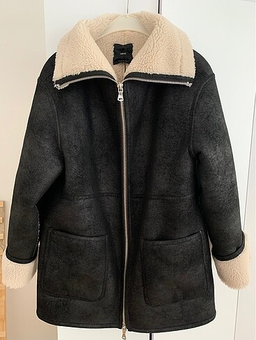 Mango kürklü biker ceket