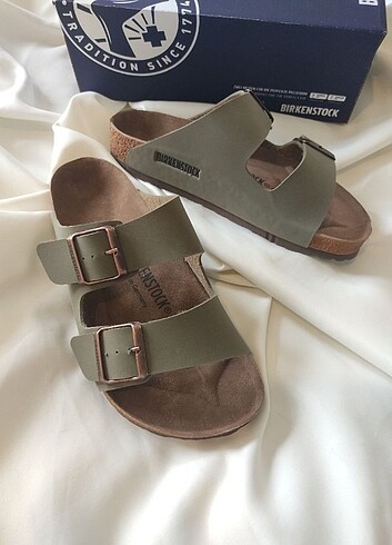 Diğer Birkenstock Arizona terlik haki deri 