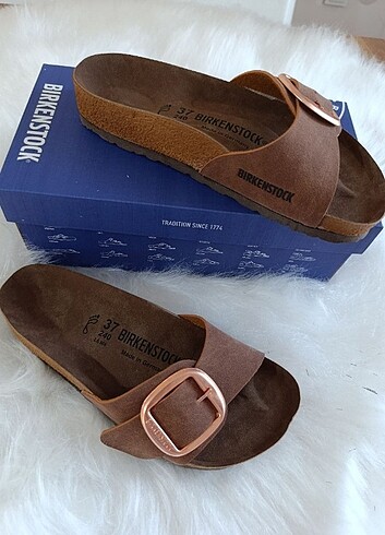 40 Beden kahverengi Renk #Birkenstock #Madrid #bayan #terlik #taba #süet 