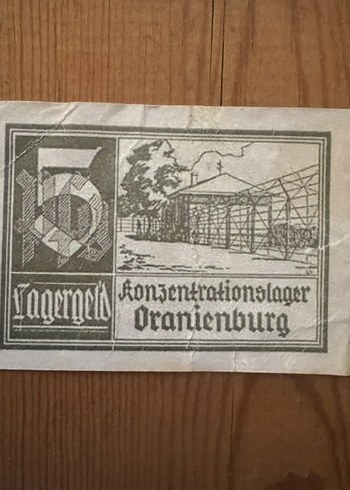 Oranienburg Toplama Kampı banknot