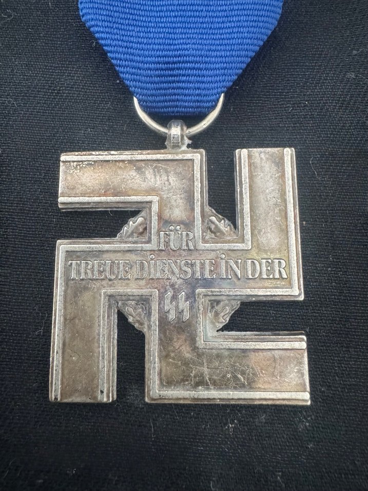 SS 12 Yıl Hizmet Gümüş Haçı Madalyas - Görsel 2