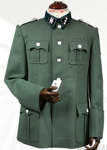 Alman Waffen SS subayları için Feldbluse M36