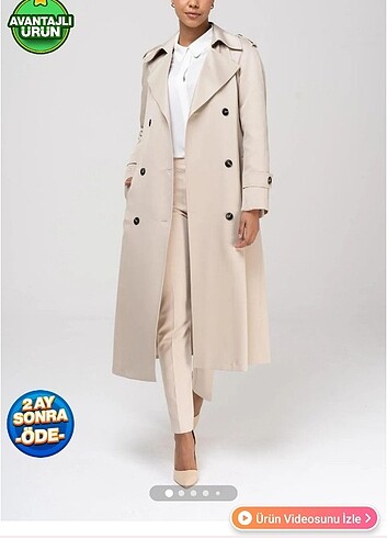 m Beden ten rengi Renk Trenhcoat