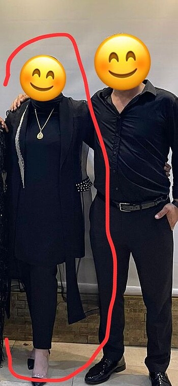 Tül Ceketli Siyah Takım