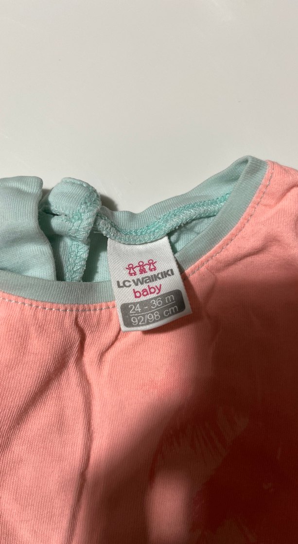 Kız Çocuk Pastel Renkli Tie-Dye Tişört - Görsel 3