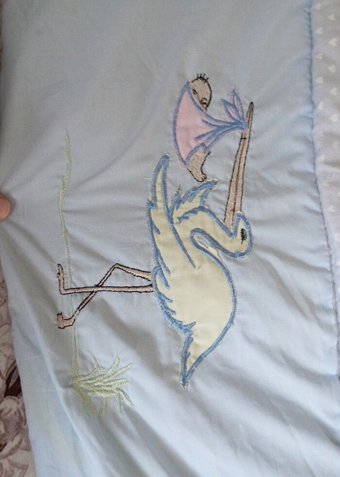 Beşik içi minderleri.. beşik kenarları. Çocuk yatağı. - Görsel 4