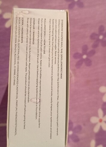 Kaş sabitleyici. Kaş şekillendirici - Görsel 8