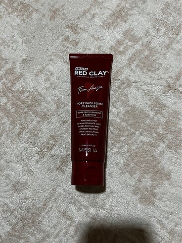Missha Amazon Red Clay Pore Pack Foam Cleanser