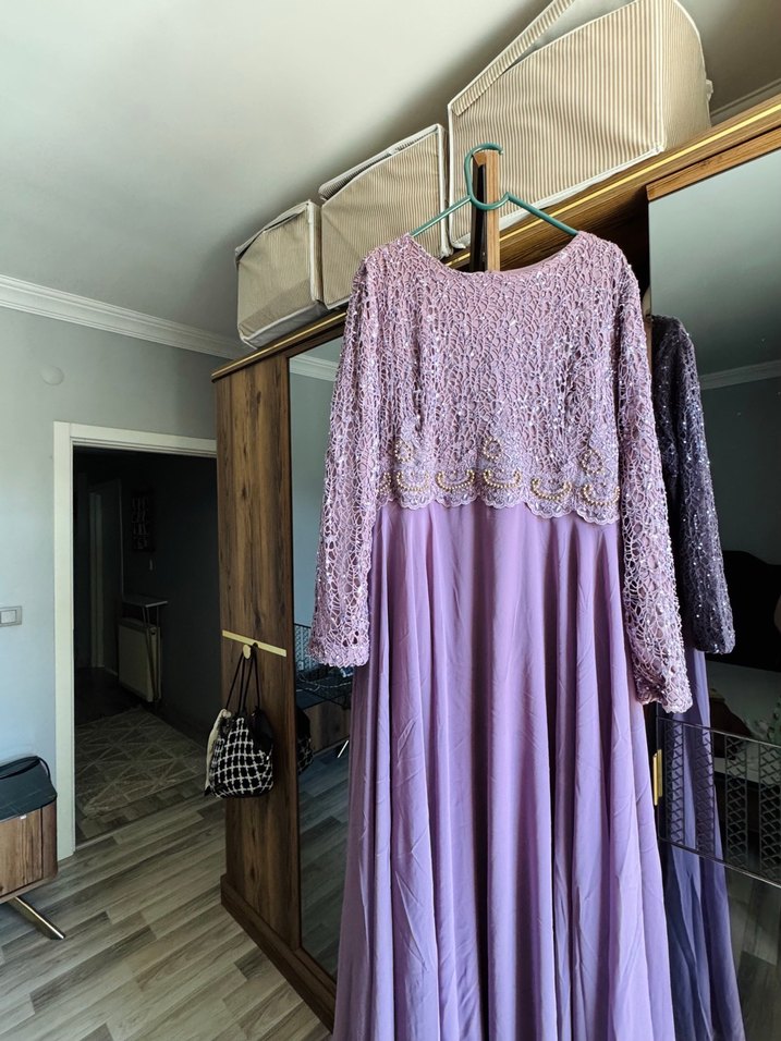 Tesettür elbise abiye - Görsel 2