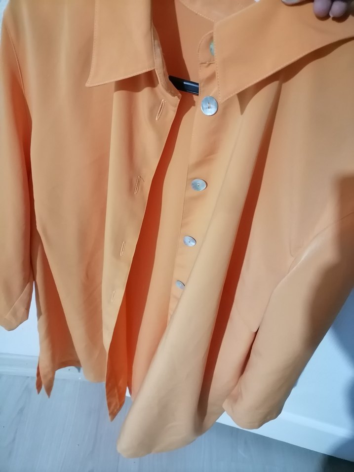 Turuncu Kadın Gömlek - Görsel 2